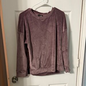 32 Degrees Plush Long Sleeve Pullover in Dusty Mauve